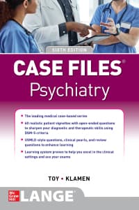 Case Files Psychiatry 6th Edition by Eugene C. Toy; Debra L. Klamen – PDF ebook