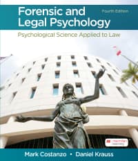 Forensic and Legal Psychology: Psychological Science Applied to Law 4th Edition – PDF ebook