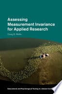 Assessing Measurement Invariance for Applied Research – PDF ebook