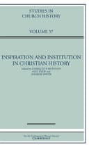 Inspiration and Institution in Christian History: Volume 57 – PDF ebook