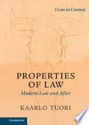 Properties of Law: Modern Law and After – PDF ebook