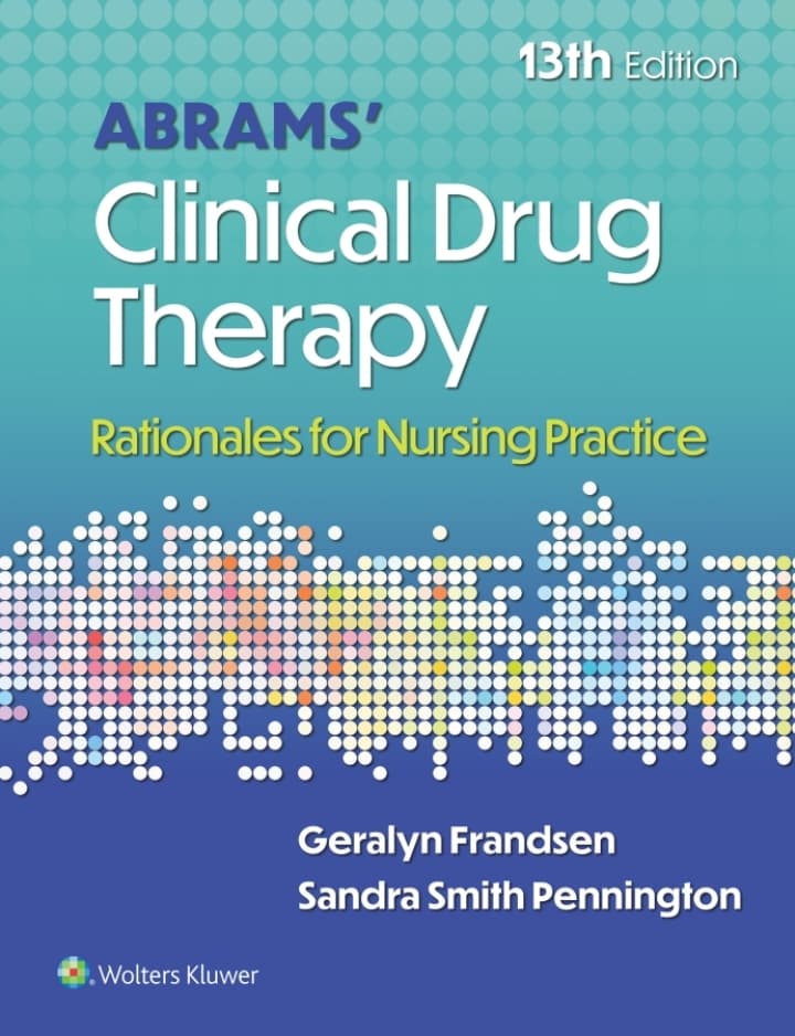 Abrams' Clinical Drug Therapy 13e