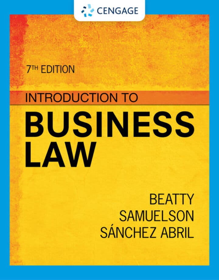 Introduction to Business Law 7th edition