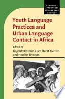 Youth Language Practices and Urban Language Contact in Africa – PDF ebook