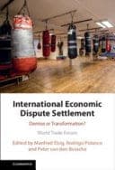 International Economic Dispute Settlement: Demise or Transformation? – PDF ebook