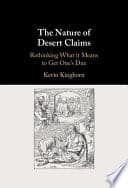 The Nature of Desert Claims: Rethinking What it Means to Get One’s Due – PDF ebook