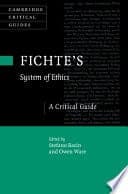 Fichte’s System of Ethics: A Critical Guide – PDF ebook