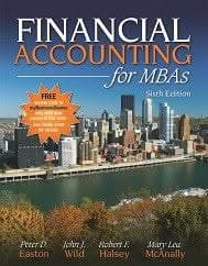 Financial Accounting for MBAs, 6e by Easton, Wild – PDF ebook