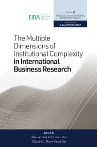 The Multiple Dimensions of Institutional Complexity in International Business Research – PDF ebook