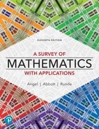 A Survey of Mathematics with Applications 11th Edition – PDF ebook