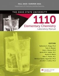 CHEMISTRY 1110 Elementary Chemistry Laboratory Manual – FALL 2020-SUMMER 2021 – The Ohio State University 1st Edition – PDF ebook