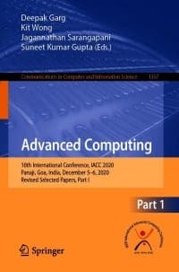 Advanced Computing: 10th International Conference, IACC 2020, Panaji, Goa, India, December 5-6, 2020, Revised Selected Papers, Part I – PDF ebook