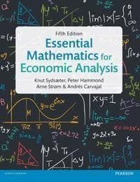 Essential Mathematics for Economic Analysis 5th Edition by Sydsaeter – PDF ebook
