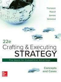 Crafting & Executing Strategy: The Quest for Competitive Advantage, 22 Edition – PDF ebook