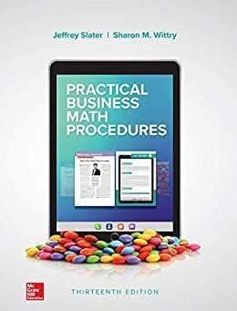 Practical Business Math Procedures 13th Edition by Jeffrey Slater – PDF ebook