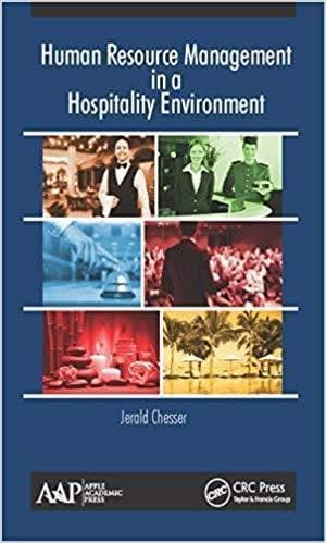 Human Resource Management In A Hospitality Environment – PDF ebook