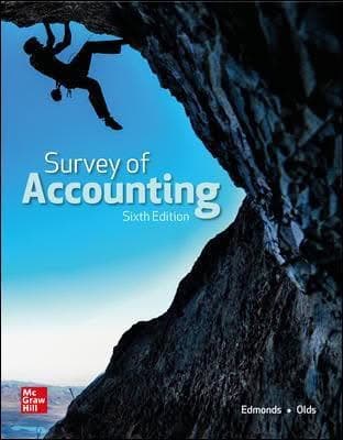 Survey of Accounting 6th Edition By Thomas Edmonds – PDF ebook