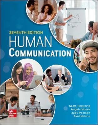 Human Communication 7th Edition By Judy Pearson – PDF ebook