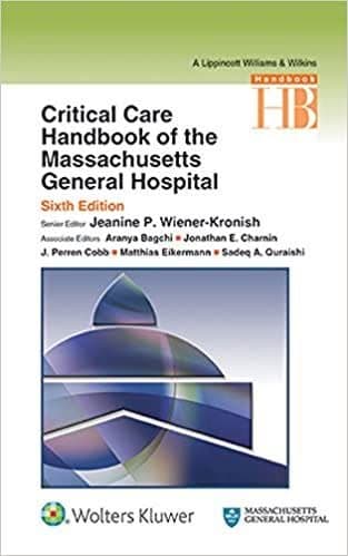 Critical Care Handbook of the Massachusetts General Hospital (6th Edition) – PDF ebook