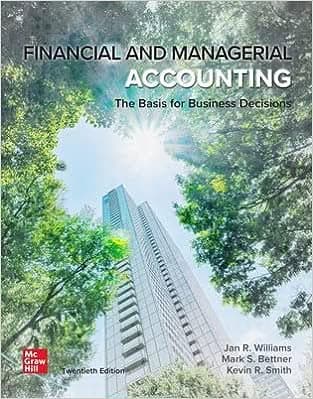 Financial and Managerial Accounting 20th edition