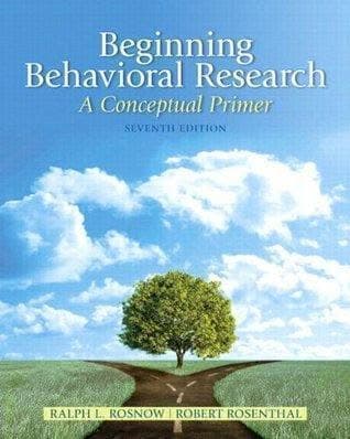Beginning Behavioral Research A Conceptual Primer 7Th Edition – PDF ebook