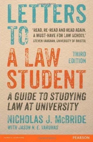 Letters To A Law Student A Guide To Studying Law At University 3Rd Edition – PDF ebook