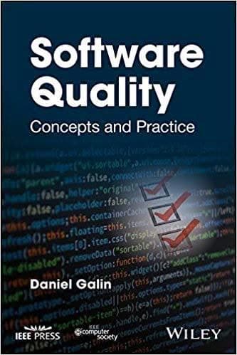 Software Quality Concepts And Practice – PDF ebook