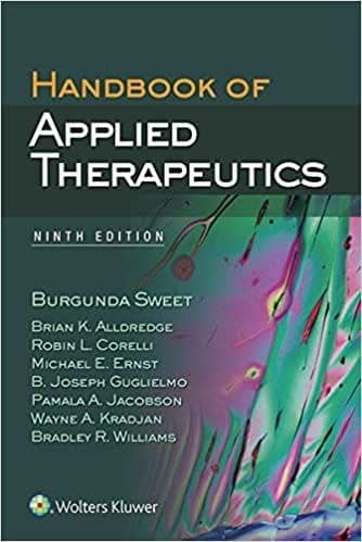 Handbook of Applied Therapeutics (9th Edition) – PDF ebook