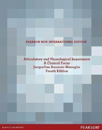 Articulatory And Phonological Impairments 4Th Edition – PDF ebook