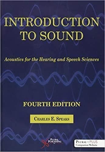 Introduction To Sound Acoustics For The Hearing And Speech Sciences Fourth 4Th Edition – PDF ebook