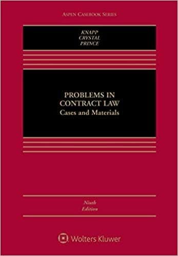 Problems in Contract Law: Cases and Materials (Aspen Casebook Series) 9th Edition – PDF ebook