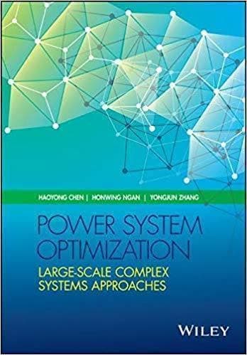 Power System Optimization Large Scale Complex Systems Approaches – PDF ebook