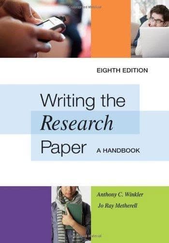 Writing The Research Paper A Handbook 8Th Edition – PDF ebook