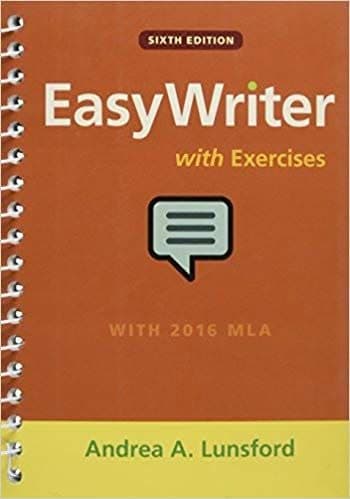 EasyWriter with Exercises (6th Edition) - Andrea A. Lunsford – PDF ebook