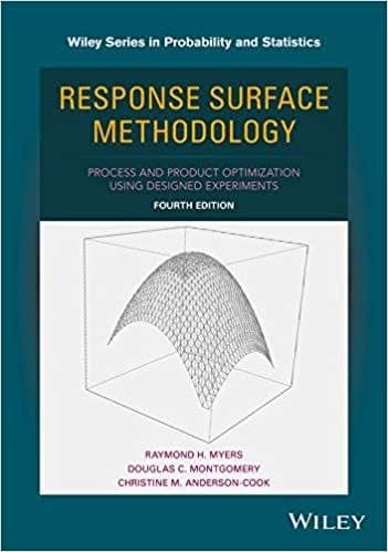 Response Surface Methodology: Process and Product Optimization Using Designed Experiments (4th Edition) – PDF ebook