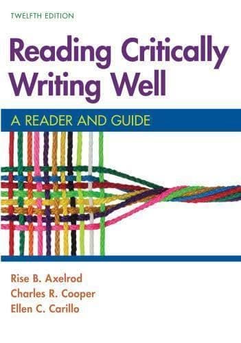 Reading Critically Writing Well A Reader And Guide 12Th Edition – PDF ebook