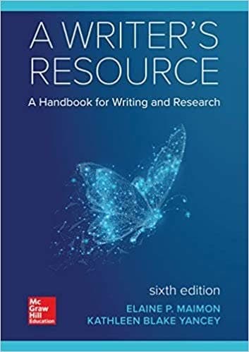 A Writer's Resource 6th Edition by Elaine Maimon – PDF ebook