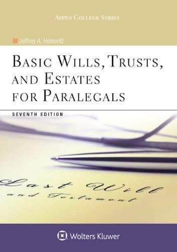 Basic Wills Trusts And Estates For Paralegals 7Th Edition – PDF ebook