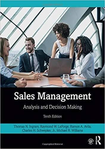 Sales Management Analysis And Decision Making 10Th Edition – PDF ebook