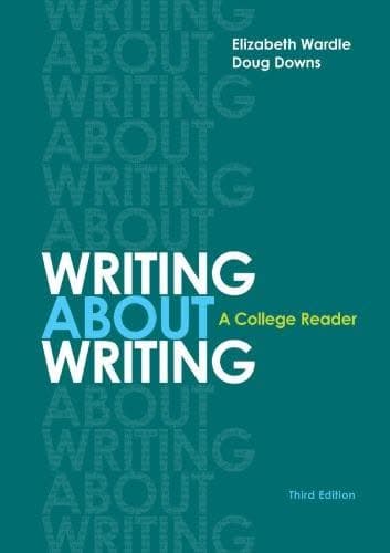 Writing About Writing A College Reader 3Rd Edition – PDF ebook
