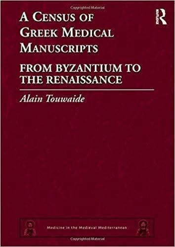 A Census of Greek Medical Manuscripts: From Byzantium to the Renaissance (Medicine in the Medieval Mediterranean) 1st Edition – PDF ebook