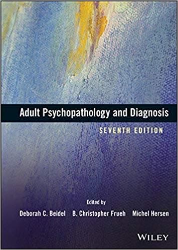 Adult Psychopathology And Diagnosis 7Th Edition – PDF ebook