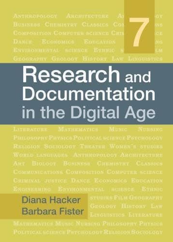 Research And Documentation In The Digital Age 7Th Edition – PDF ebook