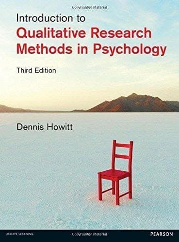 Introduction To Qualitative Research Methods In Psychology 3Rd Edition – PDF ebook