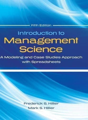 Introduction To Management Science A Modeling And Case Studies Approach With Spreadsheets 5Th Edition – PDF ebook