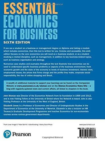 Essential Economics for Business 6e back cover