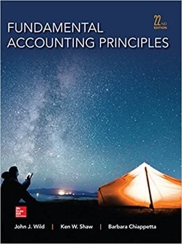 Fundamental Accounting Principles 22nd by John Wild – PDF ebook
