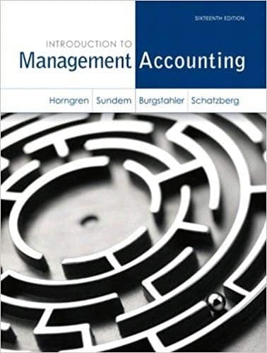 Introduction to Management Accounting 16th Edition – PDF ebook