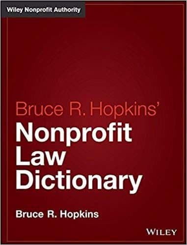 Hopkins' Nonprofit Law Dictionary – PDF ebook