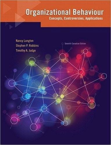 Organizational Behaviour Concepts Controversies Applications 7Th Edition – PDF ebook